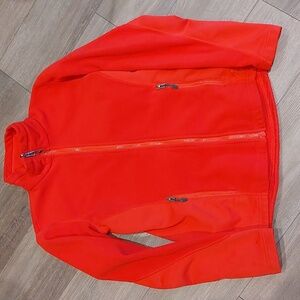 Red Nike ACG women's zip fleece jacket